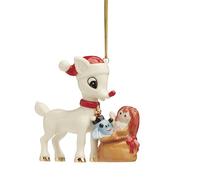 Lenox 895781 Rudolph the Reindeer with Red Nose Supplies Toy Ornament