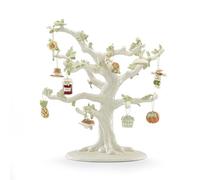 Lenox Autumn Favorites 10-Piece Porcelain Ornament Set with Tree for Fall Decor