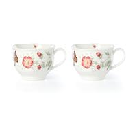 Lenox Butterfly Meadow 2-Piece Latte Mug Set, 1.70 LB, Multi