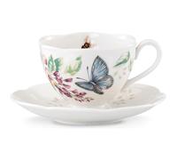 Lenox Butterfly Meadow Blue Butterfly Cup and Saucer Set