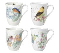 Lenox Porcelain Mugs – Butterfly Meadow Flutter – Multicolor – Set of 4