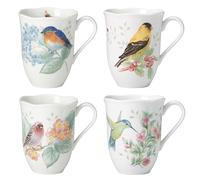 Lenox Butterfly Meadow Flutter Porcelain Mugs, Set of 4, Multicolor