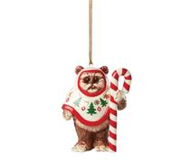 Lenox Ewok Ornament, Porcelain, Brown, 0.31