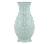 Lenox French Perle Ice Blue 8" Fluted Vase, 1 Count
