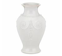 Lenox French Perle White 8" Bouquet Vase, Stoneware, 2.1 LB
