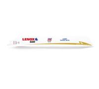 Lenox Gold Lazer 8TPI Thickest Metal Cutting Reciprocating Sabre Saw Blades 229mm Pack of 5