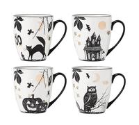 Lenox Haunted Halloween Porcelain Mug Set for 4, 12oz
