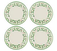 Lenox Holiday Melamine Dinner Plates (Set of 4), Ivory