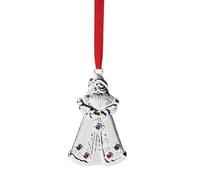 Lenox Jeweled Santa Ornament, Sterlingplate, Multicolor, 0.12