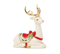 Lenox Laying Reindeer Figurine, 0.66, Multi