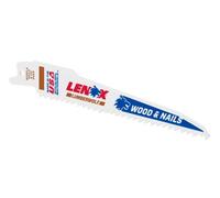 Lenox Lumberwolf Reciprocating Saw Blade 152 X 19 X 1.3mm 6 Tpi Pack 5