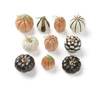 Lenox Mini Pumpkin 10-Piece Ornament Set, 0.75 LB, Multi