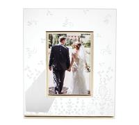 Lenox Opal Innocence Flourish Glass Picture Frame, Metallic, 2.2 LB