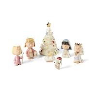 Lenox Snoopy The Christmas Pageant 7-Piece Set Multicolored Figurine Set