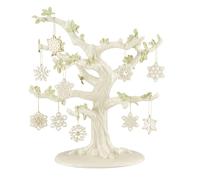Lenox Snowflake 10-Piece Ornament & Tree Set, 6.35 LB, Multi, 11