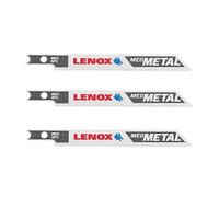LENOX Tools 1991569 U-Shank Medium Metal Cutting Jig Saw Blade, 3 5/8" x 3/8" 18 TPI, 3 Pack