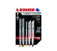 LENOX Tools 1994456 T-Shank General Purpose Jig Saw Blade Assortment, 5Piece