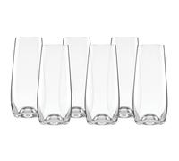 Lenox Tuscany Classics Stemless Flute Set, Buy 4 Get 6, 2.35 LB, Clear
