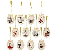 Lenox Twelve Days of Christmas 12-Piece Ornament Set, 1.65 LB, Multi