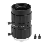 Lens, 12MP Focal Length F2.8 Manual Camera Lens - High Resolution Imaging, Rugged Aluminum Construction, for Industrial and Professional Use