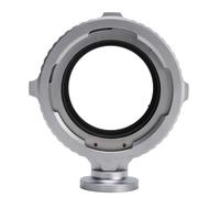 Lens Adapter Circle, Aluminum Alloy Lens Mount Adapter for PL to EF Cameras with Rubber Sealing, Rotating Lock Tripod Mount 1/4in Screw, Manual Focus