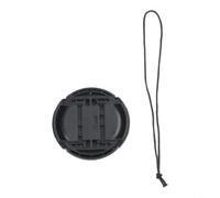 Lens Cap 58mm Centre Pinch Front Cover for DSLR Mirrorless Cameras - ABS Lens Protector with Hood Compatibility - Black 58 mm(55mm)