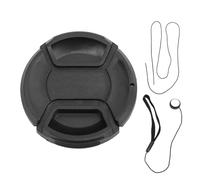 Lens Cap Camera Lens Cover Professional Dust resistanced Scratch Proof Center Pinch Lens Cover Protector with Prevents Loss Rope for Camera Accessories (58mm)