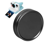 Lens Cap Compatible with Now 3rd Gen/Now+ 2nd 3rd Instant Camera, Aluminum Alloy Camera Lens Protector with Inner Cushioning, Snap-On Lens Shield for Everyday Carry (Black) (Black)
