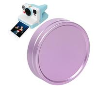 Lens Cap Compatible with Now 3rd Gen/Now+ 2nd 3rd Instant Camera, Aluminum Alloy Camera Lens Protector with Inner Cushioning, Snap-On Lens Shield for Everyday Carry (Purple)