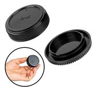 Lens cap set, with housing cap and lens back cap, black, compatible with OLYMPUS OM models, protective cap for camera lens, replacement cap for housing, camera replacement accessory cover