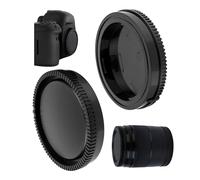 Lens cap set, with housing cap and lens back cap, black, compatible with SONY MA and Minolta AF mounts, protective cap for camera housing, camera replacement housing cover and lens accessories
