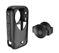 Lens Cap + Silicone Case for Insta360 X6, Lens Protector Cover & for Insta 360 X6 Camera Body Protection Case, All-Round Protect Action Camera Accessories