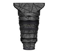 Lens Cap Skin Anti-Scratch Camera Sticker Protective Wrap Film Body Protector Decal for Sony FE PZ 28-135mm F4 G OSS 28-135 F 4(Cross Gray)
