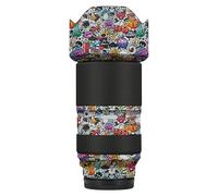 Lens Cap Skin Anti-Scratch Camera Sticker Protective Wrap Film Body Protector Decal for Tamron 50-300mm F4.5-6.3 fit for Sony Mount 50 300(Graffiti White)