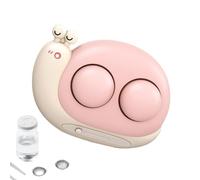Lens Cleaning Case, Lens Cleaning Machine, 2 in 1 Electric Lens Washer, Compact Lens Case - Lens Holder, Travel Storage Box for Soft, Hard and C Lenses