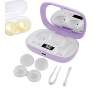 Lens Cleaning Case - Timing Operations Unit, Ultrasonic Refreshing Chamber, Eyewear Care Solution, Maintenance Accessory | Perfect for Home Office Vacation Commute Contact Lens Management Routine