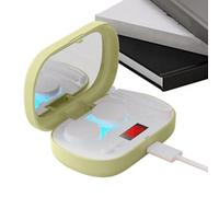 Lens Cleaning Machine - Soft Lenses Portable Ultrasonic Cleaning Tool - 5 Modes Rechargeable Intelligent Cleaner Solution Soak Case for Adults Family Friends