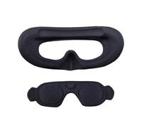 Lens Cover for DJI AVATA 2 Goggles 3 Foam Pad Sponge Eye Mask Comfortable Face Cover Lens Protector for DJI AVATA 2 Goggles 3 Accessories (Black+Lens cover)