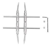 Lens Disassembly Tool, Dual Tip Design, Tic Tac Toe Wrench with 2 Hex Screw and Hex Wrench, Maintenance Repair Spanner for Aperture 5mm-140mm Lens