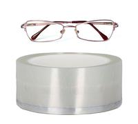 Lens Edging Blocking Pads, 42mm X 26mmAnti Slip Optical Eyeglasses Transparent Oval Adhesive Sticker Tape for Glasses