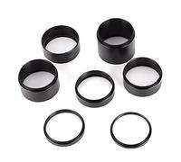 Lens Extension Tubes Astrophotography Telescope Eyepiece,Various Sizes 8Pcs Black Durable Telescope Adapter Ring for Replacement