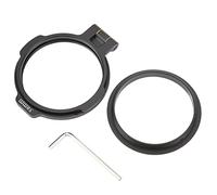 Lens Filter Holder, Camera Lens Adapter Ring, Sturdy Aluminium Alloy Quick Switch Filter Holder with Multiple Sizes, Compatible with Wide Angle Prime Zoom Lens, Includes Wrench for (58mm)