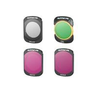 Lens Filter Set for OSMO POCKET 3, Not Affect the Rotation of the Gimbal, Optical [MCUV ND4 ND8 ND16 ND32 CPL ND/PL] Camera Lens Filters for OSMO Pocket 3 (4in1: CPL+ND8+ND32+ND64)