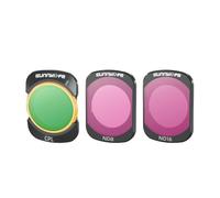 Lens Filter Set for OSMO POCKET 3, Not Affect the Rotation of the Gimbal, Optical [MCUV ND4 ND8 ND16 ND32 CPL ND/PL] Camera Lens Filters for OSMO Pocket 3 (3in1: CPL+ND8+ND16)
