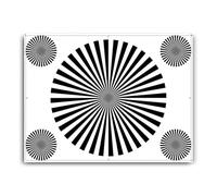 Lens Focus Test Card,15.75 X 11.8in Monitor Lens Reflective Test Chart,Multi-Use Focus Testing Tool,for Surveillance Calibration,Image Quality Assessment(A)