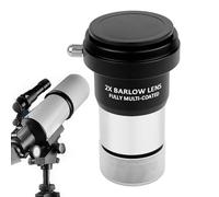 Lens For Telescope | 1.25-inch Fully Coated Connect Interface Magnifier For Telescope Eyepiece - 2x Magnification Waterproof Astronomy Lens
