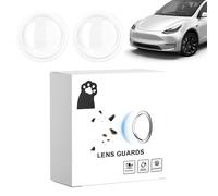 Lens Guard for Car Camera | 2-Piece Clear Anti-Glare Weatherproof | Vehicle Anti-Rain Camera Protector - for Automotive Rv Suv Night Driving Commuting Road Trip
