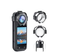 Lens Guard for Insta360 X5, Glass Lens Cap Protective Mirror Anti-fog Anti-scratch Snap-on Lens Case Cover Protector for Insta 360 X5 Action Camera