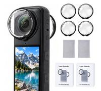 Lens Guards 4Pcs Premium Lens Protector Highly Transparent for Insta 360 X5 | Hardened Lens, Optical PC Lens material, Multi-Coated Anti-Scratch Protective Resistant Anti-Fingerprint Bubble Free