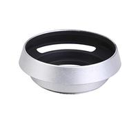 Lens hood 40.5 mm filter thread vent lens hood silver tone Clever treatment